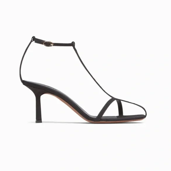 Neous Jumel Navy Strappy Square-Toe Heeled Sandals Sz 39 - Picture 4 of 11